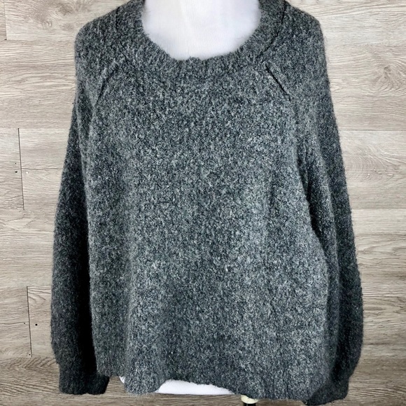 aerie Sweaters - Aerie Gray Acrylic & Wool Sweater-Size L